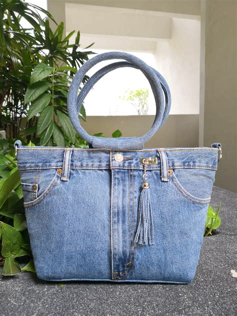 denim purse designer